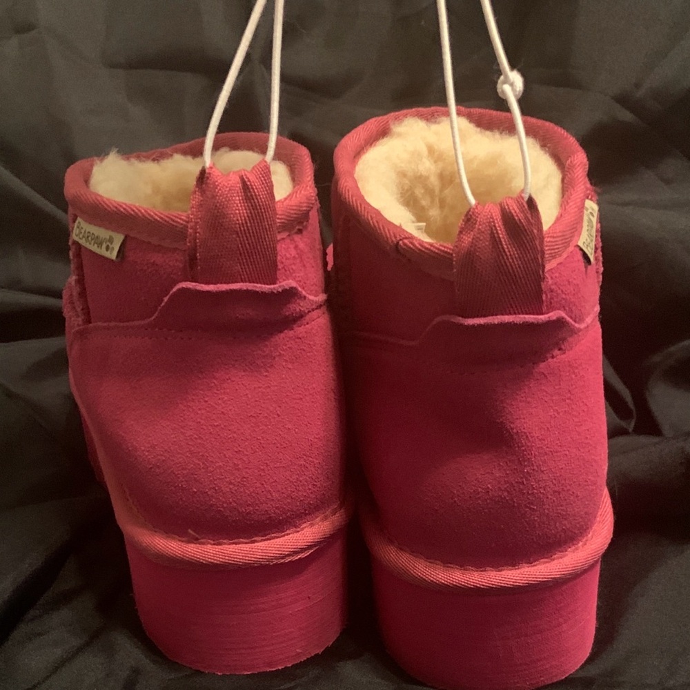 BEARPAW Platform Ankle Boots - Picture 2 of 9